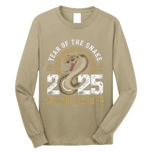 Lunar New Year Chinese New Year Of The Snake 2025 Red Funny Long Sleeve Shirt