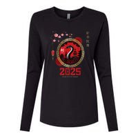 Lunar New Year Chinese New Year 2025 Year Of The Snake 2025 Gift Womens Cotton Relaxed Long Sleeve T-Shirt