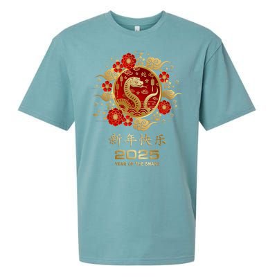 Lunar New Year Year Of The Snake 2025 Chinese New Year 2025 Gift Sueded Cloud Jersey T-Shirt