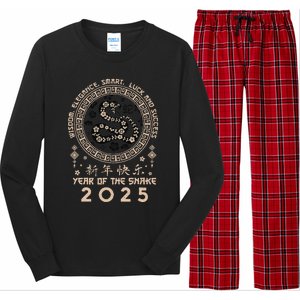 Lunar New Year Of The Snake 2025 Happy Chinese New Year Long Sleeve Pajama Set