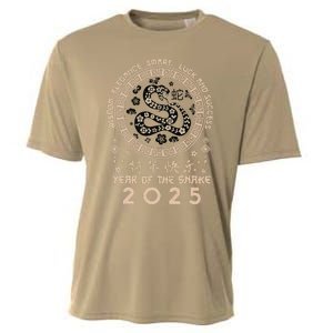 Lunar New Year Of The Snake 2025 Happy Chinese New Year Cooling Performance Crew T-Shirt