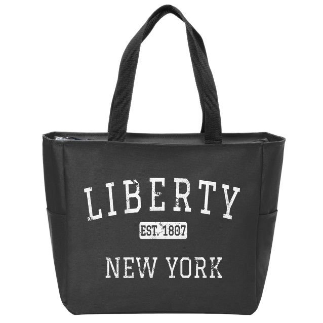 Liberty New York Ny Vintage Zip Tote Bag