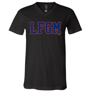 Lfgm New York Baseball V-Neck T-Shirt