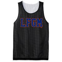 Lfgm New York Baseball Mesh Reversible Basketball Jersey Tank