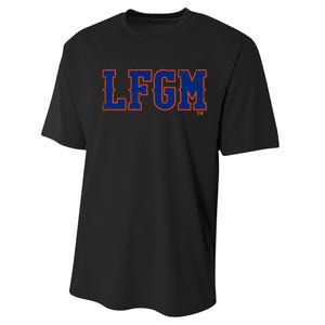 Lfgm New York Baseball Performance Sprint T-Shirt