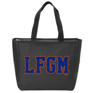 Lfgm New York Baseball Zip Tote Bag