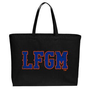 Lfgm New York Baseball Cotton Canvas Jumbo Tote