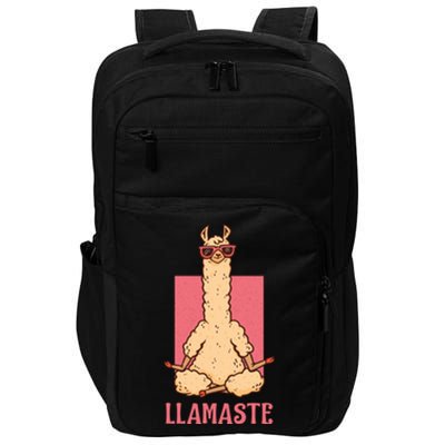 Llama Namaste Yoga Mom Chakra Workout Mothers Day Funny Gift Impact Tech Backpack