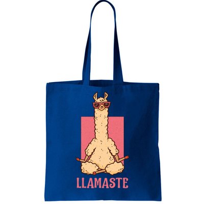 Llama Namaste Yoga Mom Chakra Workout Mothers Day Funny Gift Tote Bag