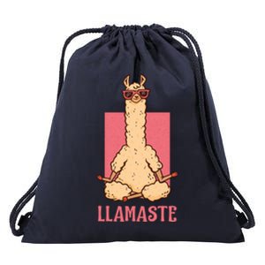 Llama Namaste Yoga Mom Chakra Workout Mothers Day Funny Gift Drawstring Bag