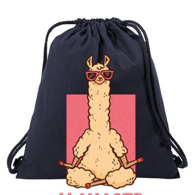 Llama Namaste Yoga Mom Chakra Workout Mothers Day Funny Gift Drawstring Bag