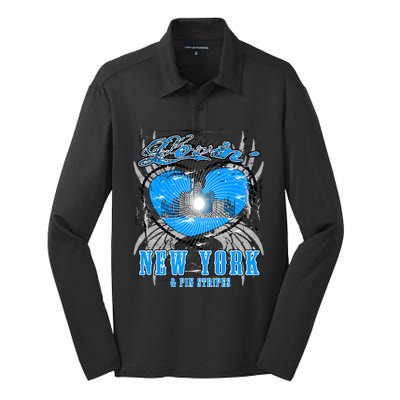 Loving New York Silk Touch Performance Long Sleeve Polo