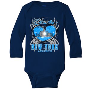 Loving New York Baby Long Sleeve Bodysuit