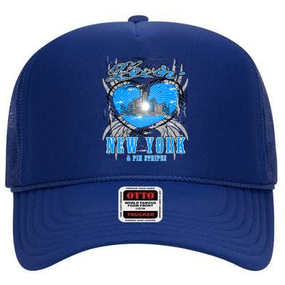 Loving New York High Crown Mesh Back Trucker Hat