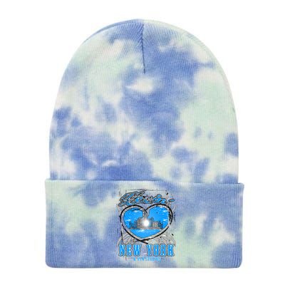 Loving New York Tie Dye 12in Knit Beanie