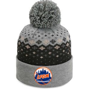 LFGM New York Baseball The Baniff Cuffed Pom Beanie