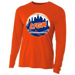 LFGM New York Baseball Cooling Performance Long Sleeve Crew