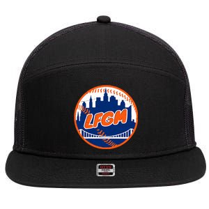 LFGM New York Baseball 7 Panel Mesh Trucker Snapback Hat