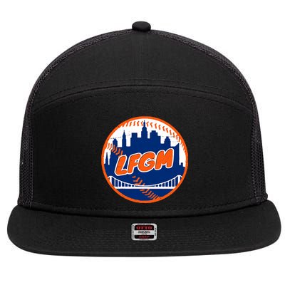 LFGM New York Baseball 7 Panel Mesh Trucker Snapback Hat