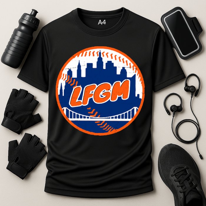 LFGM New York Baseball Cooling Performance Crew T-Shirt