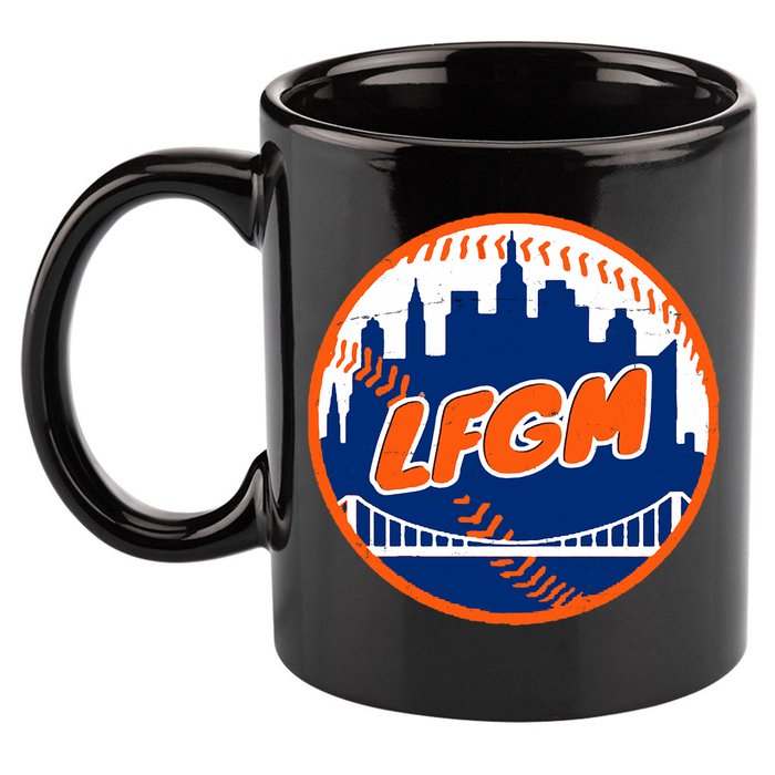 LFGM New York Baseball 11oz C Handle Ceramic Mug