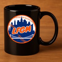 LFGM New York Baseball 11oz C Handle Ceramic Mug