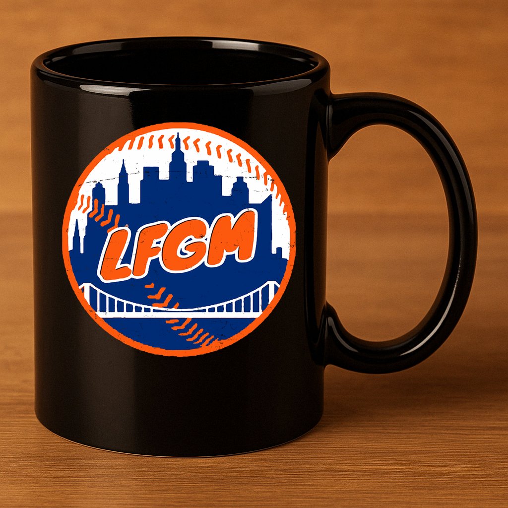 LFGM New York Baseball 11oz C Handle Ceramic Mug