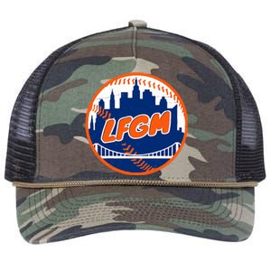 LFGM New York Baseball Retro Rope Trucker Hat Cap