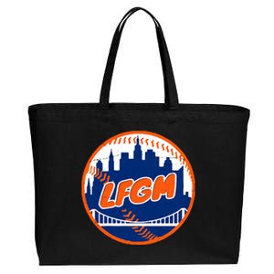 LFGM New York Baseball Cotton Canvas Jumbo Tote