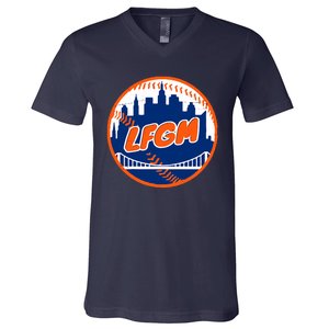 LFGM New York Baseball V-Neck T-Shirt