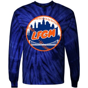 LFGM New York Baseball Tie-Dye Long Sleeve Shirt