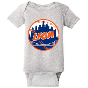 LFGM New York Baseball Baby Bodysuit