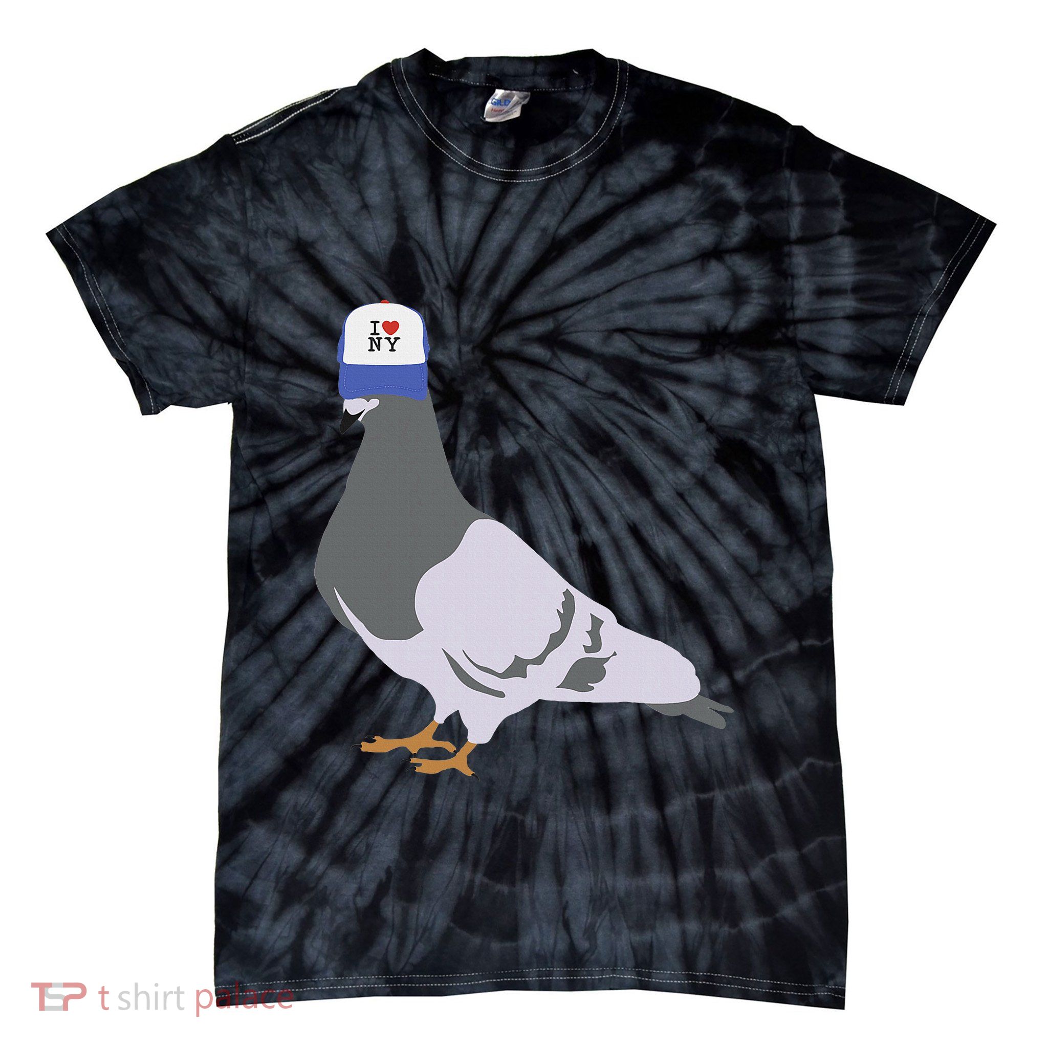 Love New York Classic Heart Design Tie-Dye T-Shirt