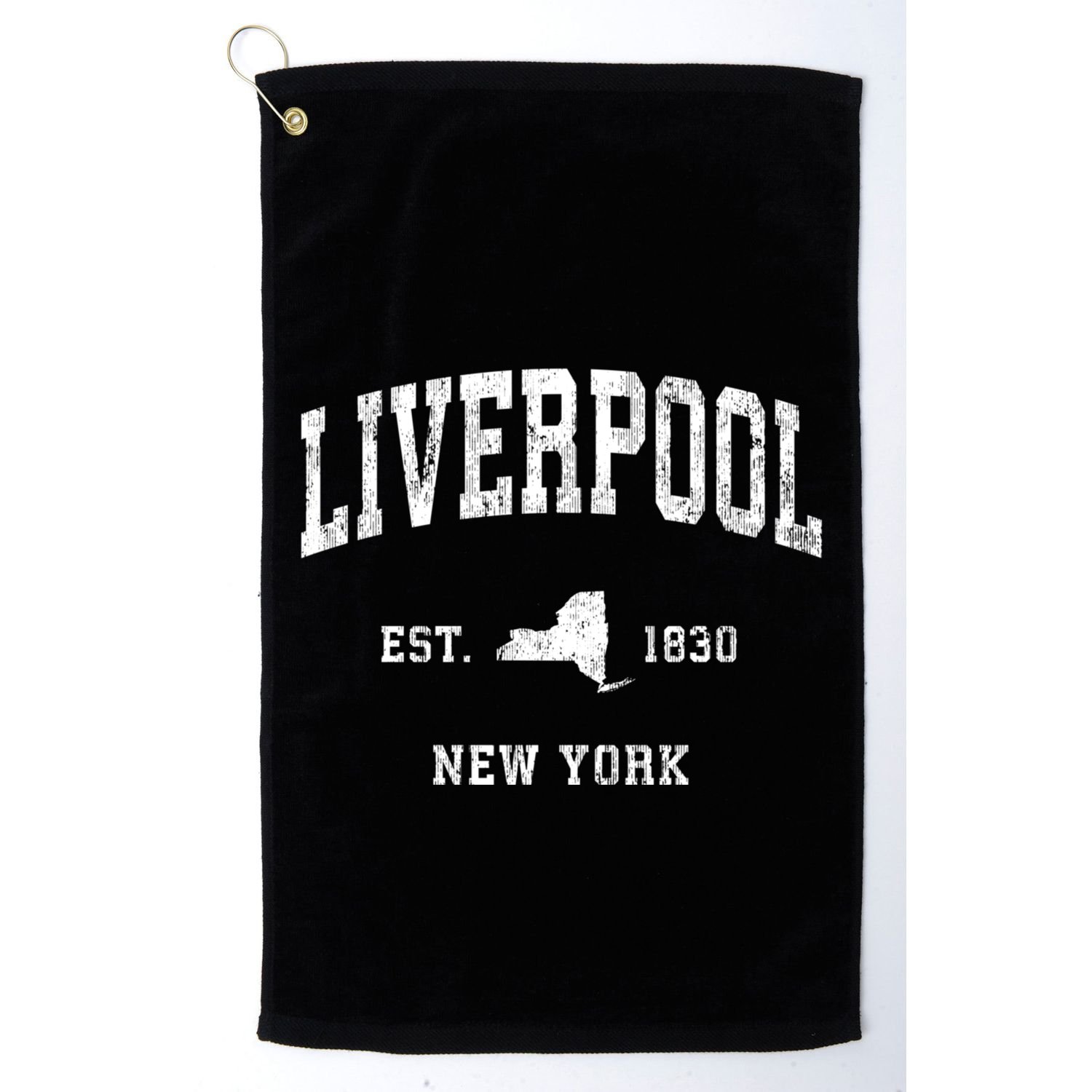 Liverpool New York Ny Vintage Athletic Sports Golf Towel