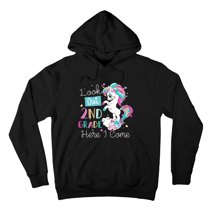 Look Out 2nd Grade Here I Come Unicorn Back To School Kids Hoodie