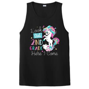 Look Out 2nd Grade Here I Come Unicorn Back To School Kids PosiCharge Competitor Tank