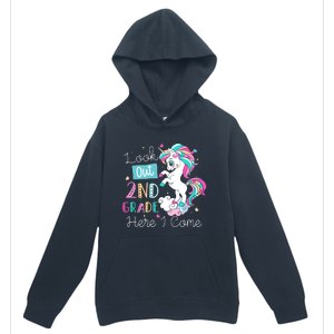 Look Out 2nd Grade Here I Come Unicorn Back To School Kids Urban Pullover Hoodie