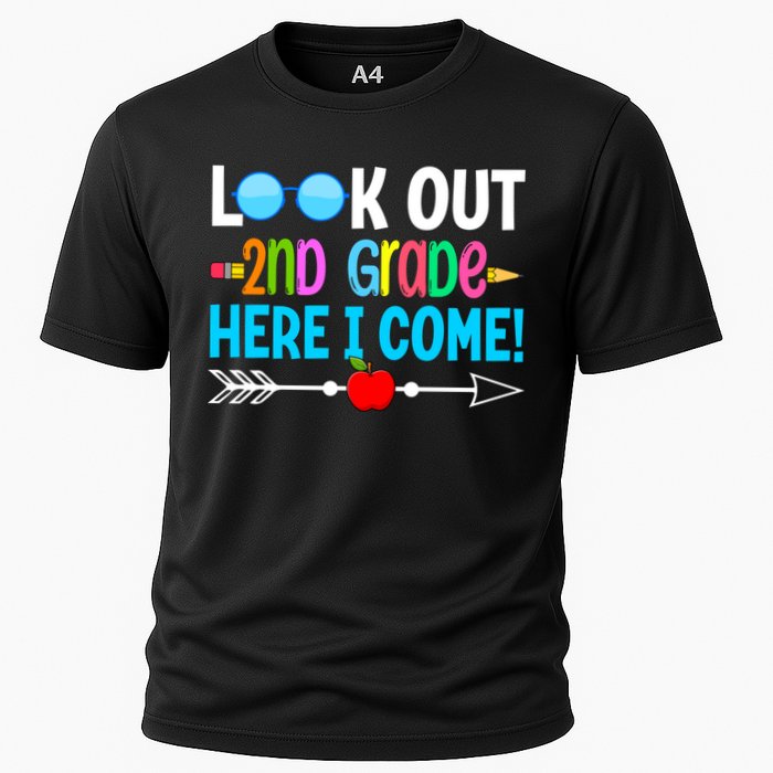 Look Out 2nd Grade Here I Come Back To School First Day Gift Cooling Performance Crew T-Shirt