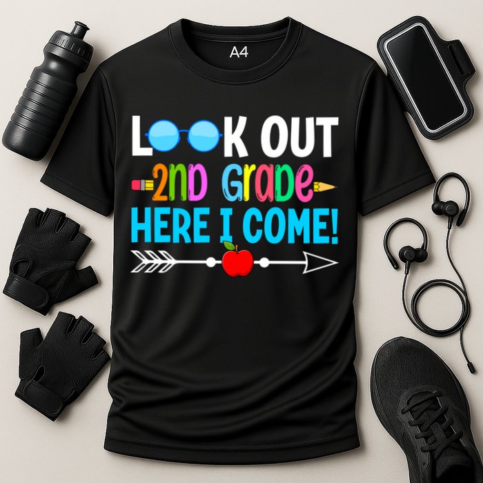 Look Out 2nd Grade Here I Come Back To School First Day Gift Cooling Performance Crew T-Shirt