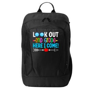 Look Out 2nd Grade Here I Come Back To School First Day Gift City Backpack