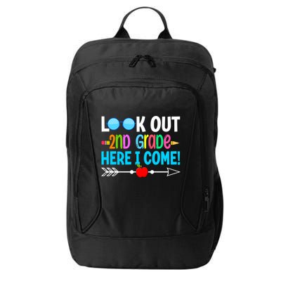 Look Out 2nd Grade Here I Come Back To School First Day Gift City Backpack