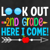 Look Out 2nd Grade Here I Come Back To School First Day Gift Adult Drive Performance Visor