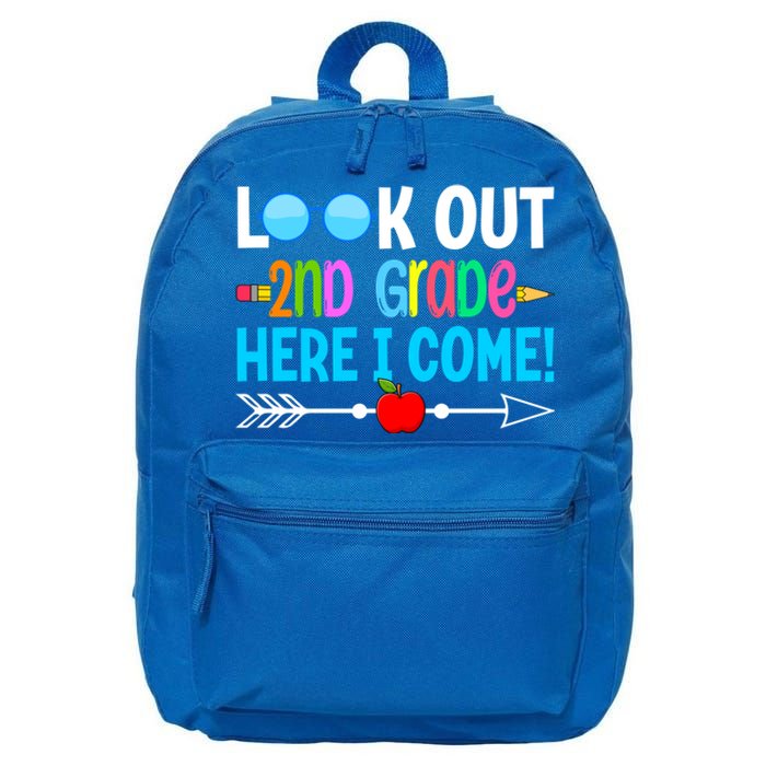 Look Out 2nd Grade Here I Come Back To School First Day Gift 16 in Basic Backpack