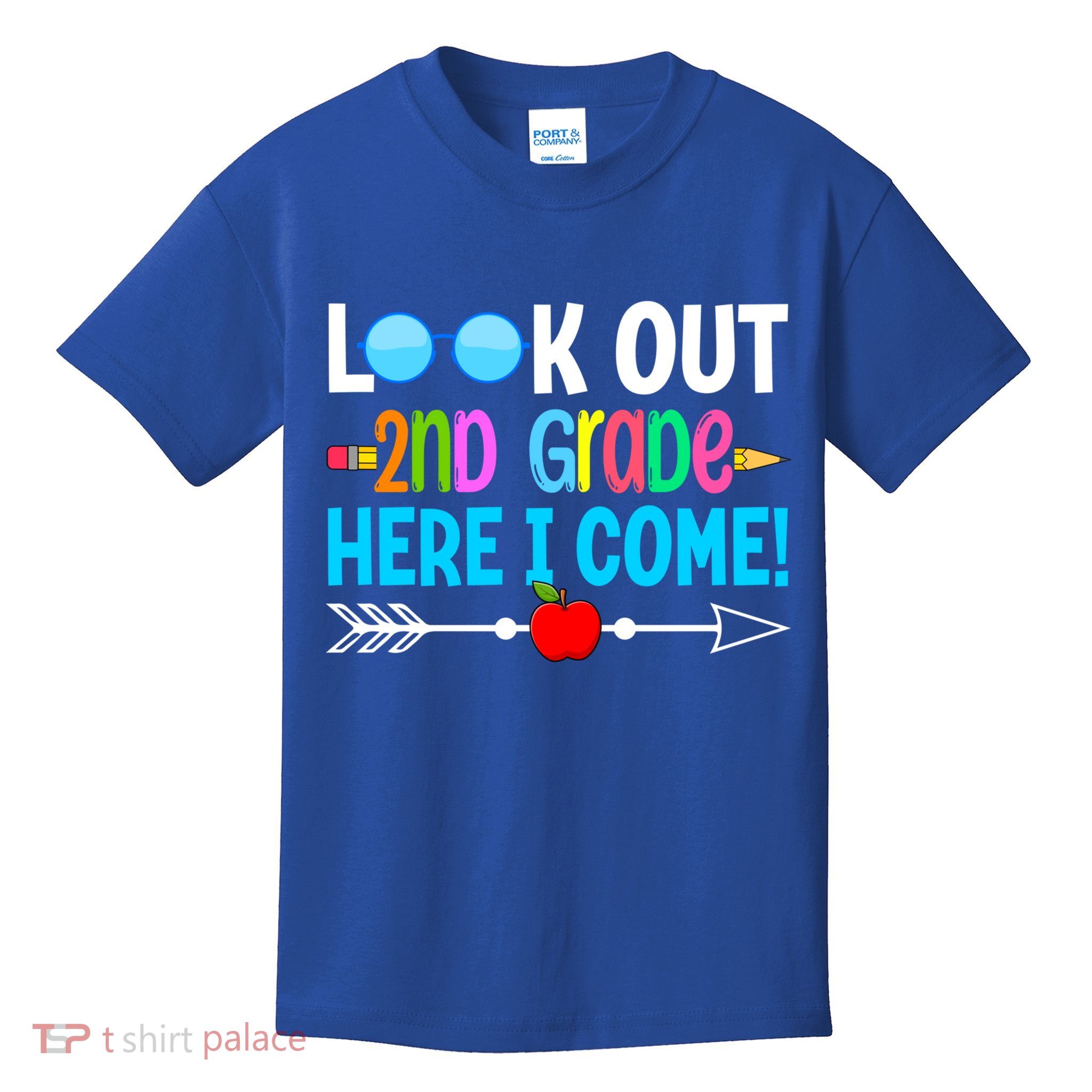 Look Out 2nd Grade Here I Come Back To School First Day Gift Kids T-Shirt