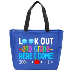 Look Out 2nd Grade Here I Come Back To School First Day Gift Zip Tote Bag