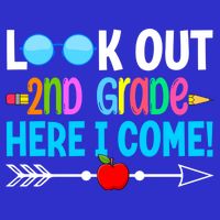 Look Out 2nd Grade Here I Come Back To School First Day Gift Zip Tote Bag