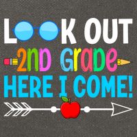 Look Out 2nd Grade Here I Come Back To School First Day Gift Cotton Canvas Backpack