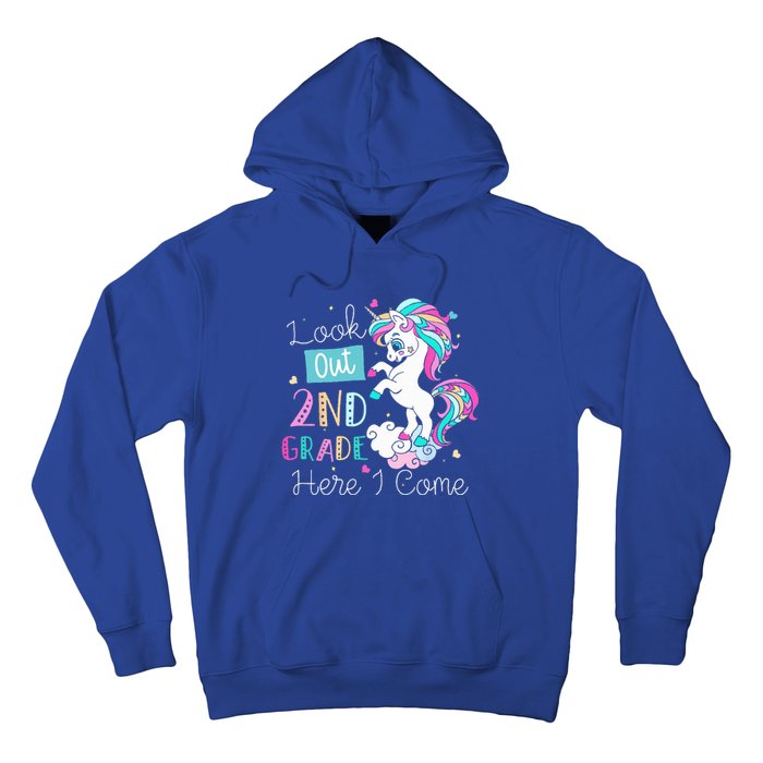 Look Out 2nd Grade Here I Come Unicorn Back To School Hoodie