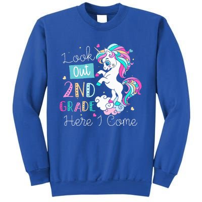 Look Out 2nd Grade Here I Come Unicorn Back To School Sweatshirt