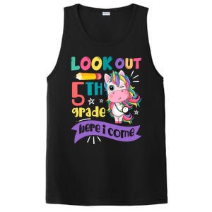 Look Out 5Th Grade Here I Come Unicorn Fifth Grade Great Gift PosiCharge Competitor Tank